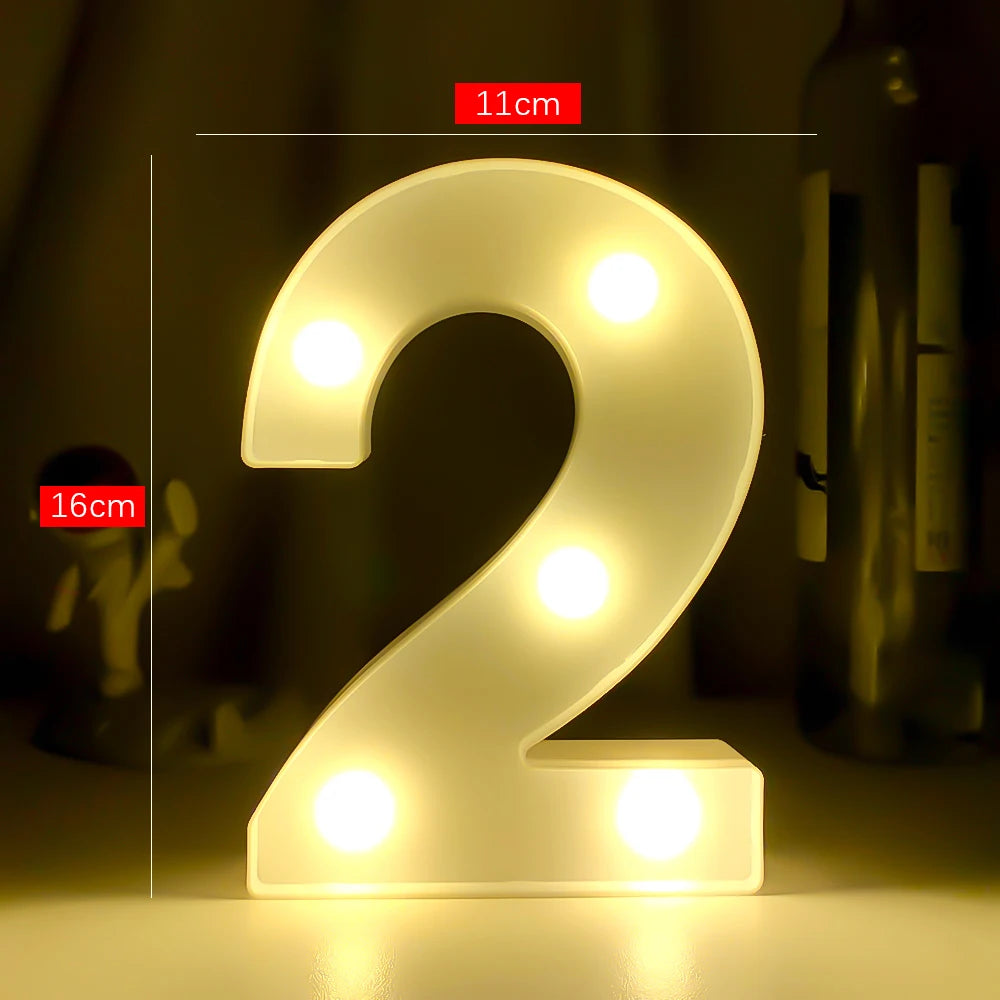 Creative Luminous Letter Night Light | Battery-Powered LED Decor for Parties lifestyle view