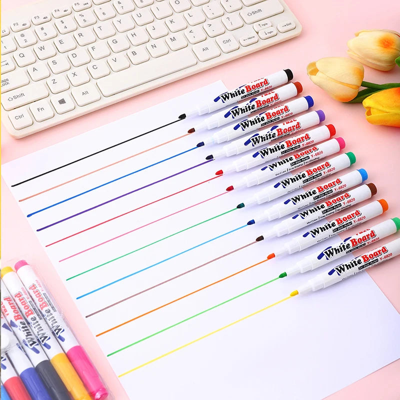 12Pcs Magical Water Painting Pen Toy Markers Floating Ink Pen Doodle Water Pens Monte lifestyle view