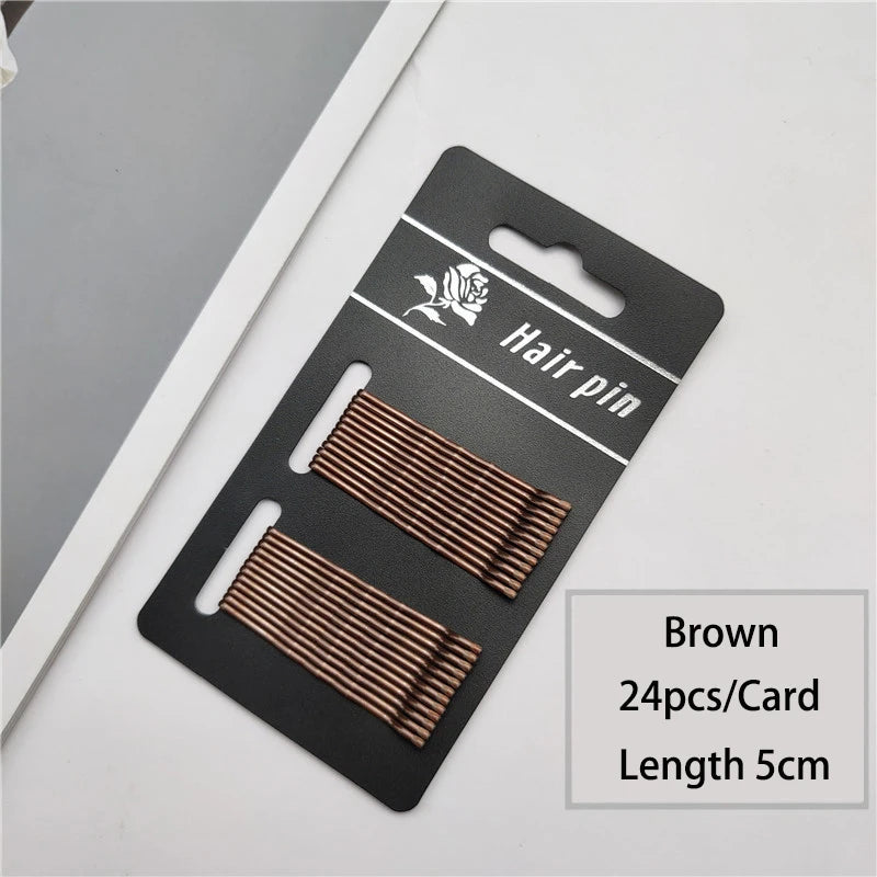 24/50pcs Black Hairpins For Women Hair Clip Lady Bobby Pins Invisible Wave Hairgrip M alternate view