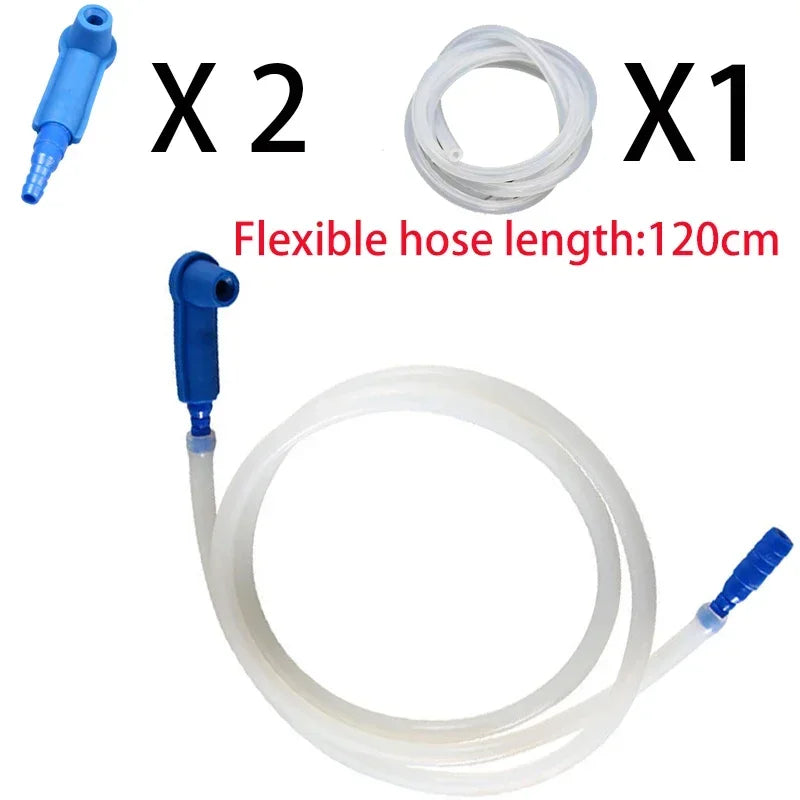 Car Brake Fluid Oil Exchange Pump with 50cm Oil Pumping Hose Empty Drained Oil Bleeder A detail view