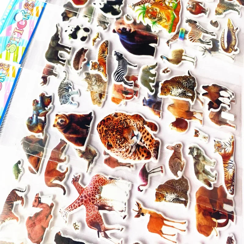 10pcs 3D Puffy Stickers Animals Bulk Stickers Scrapbook