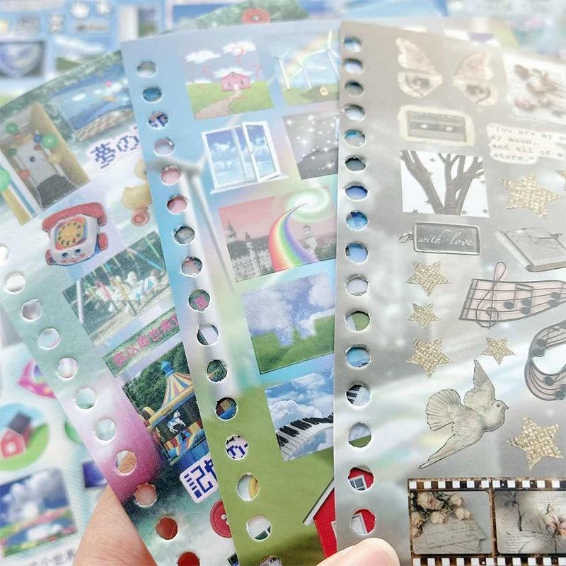 Mr. Paper Time Reshaping Cut Film Sticker Book | 30pcs Coil Design for DIY Scrapbook Not detail view