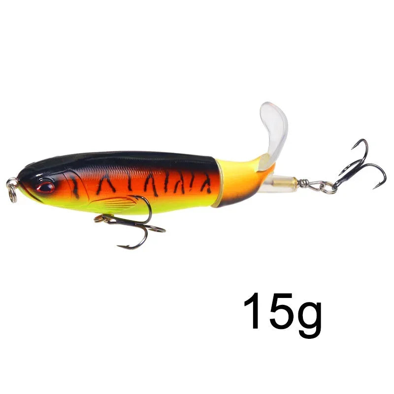 1 Pcs 10cm/14cm Topwater Fishing Lure Whopper Popper Artificial Bait Hard Plopper Sof lifestyle view