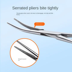 Stainless Steel Locking Forceps | Multi-Purpose Hemostatic Clamp for Fishing and Craf alternate view