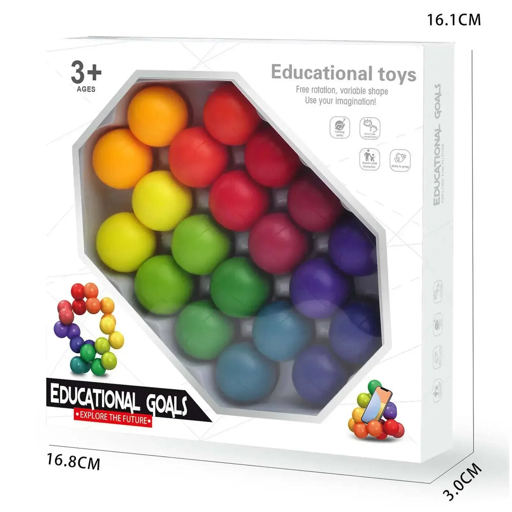 3D Puzzle Fidget Ball | Endless Twist and Turn Stress Relief Desk Sculpture alternate view