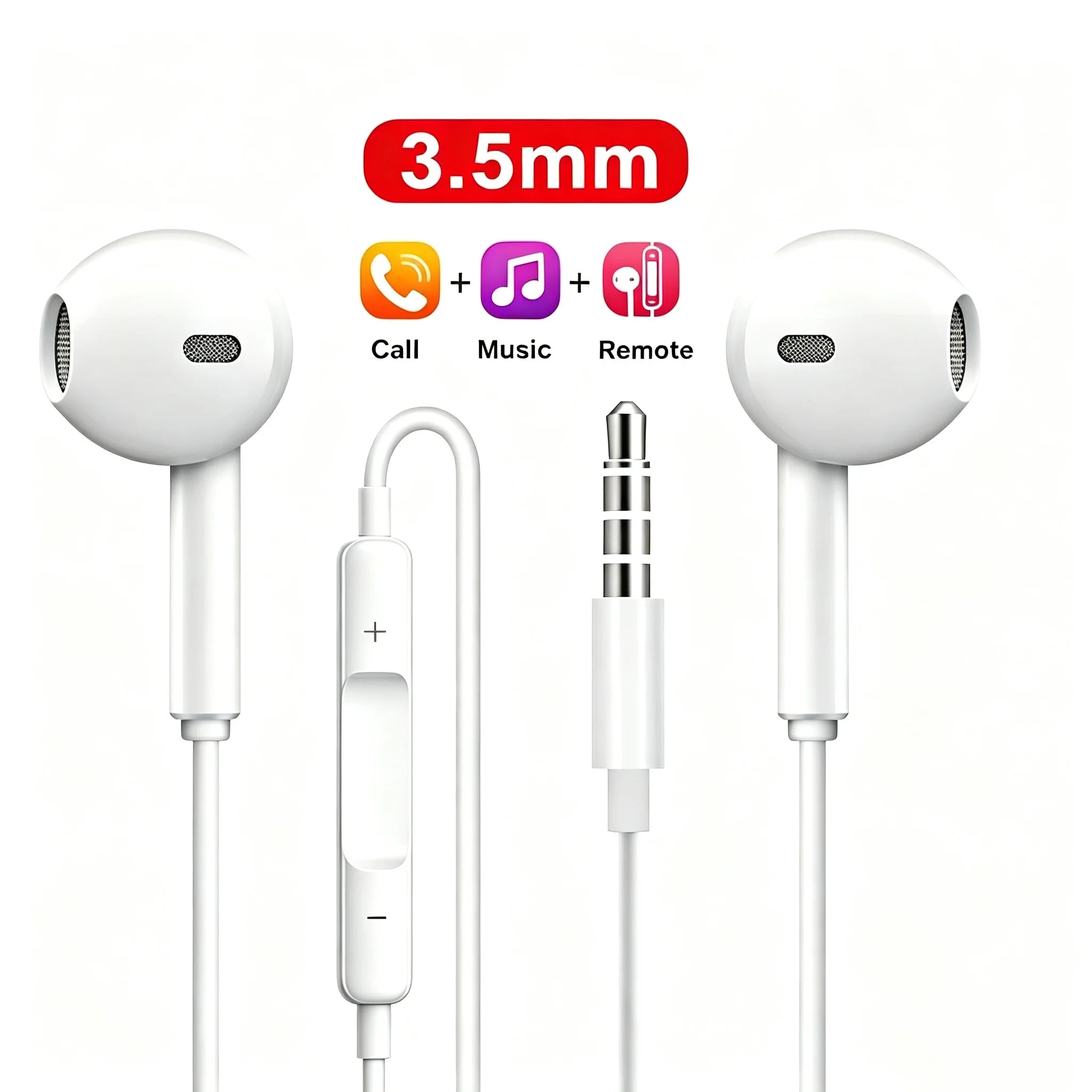 TypeC Wired Headphone Suitable For IPhone15 16 Earbuds Xiaomi 17 15 14 13 12 3.5MM AUX R detail view