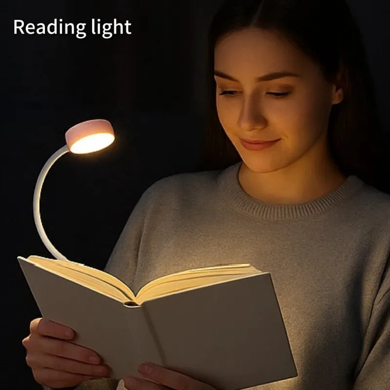 1pc USB Charging Adjustable Reading Light -3 Color Modes, Eye Protection LED, Portabl alternate view