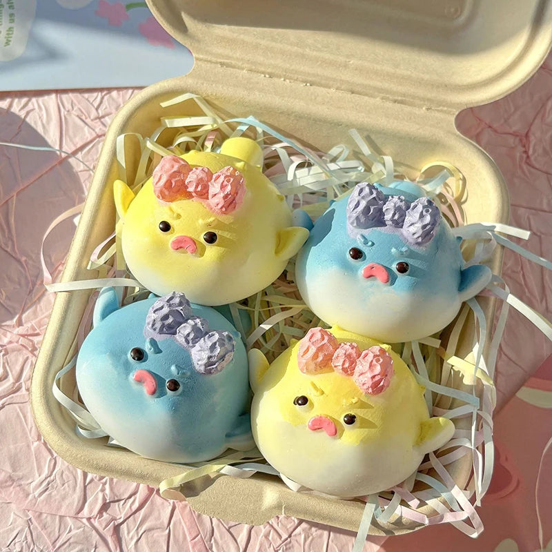 1Pcs Cute Angry Puffer Fun Plush Fish Toys Antistress Taba Squishу Kids Girls Toys Gifts Stress Ball