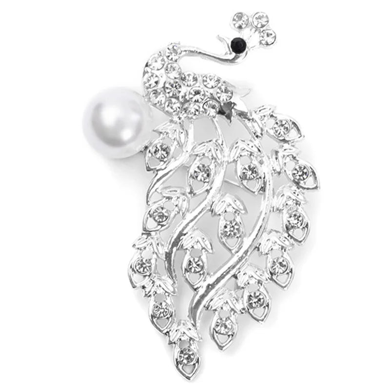 Elegant Pearl Flower Brooch Pin Badge For Women Girls Fashion Clothes Decoration Jewelry Gifts
