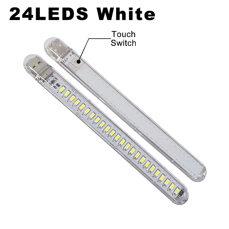 Portable USB LED Book Light | Touch Switch Reading Lamp detail view