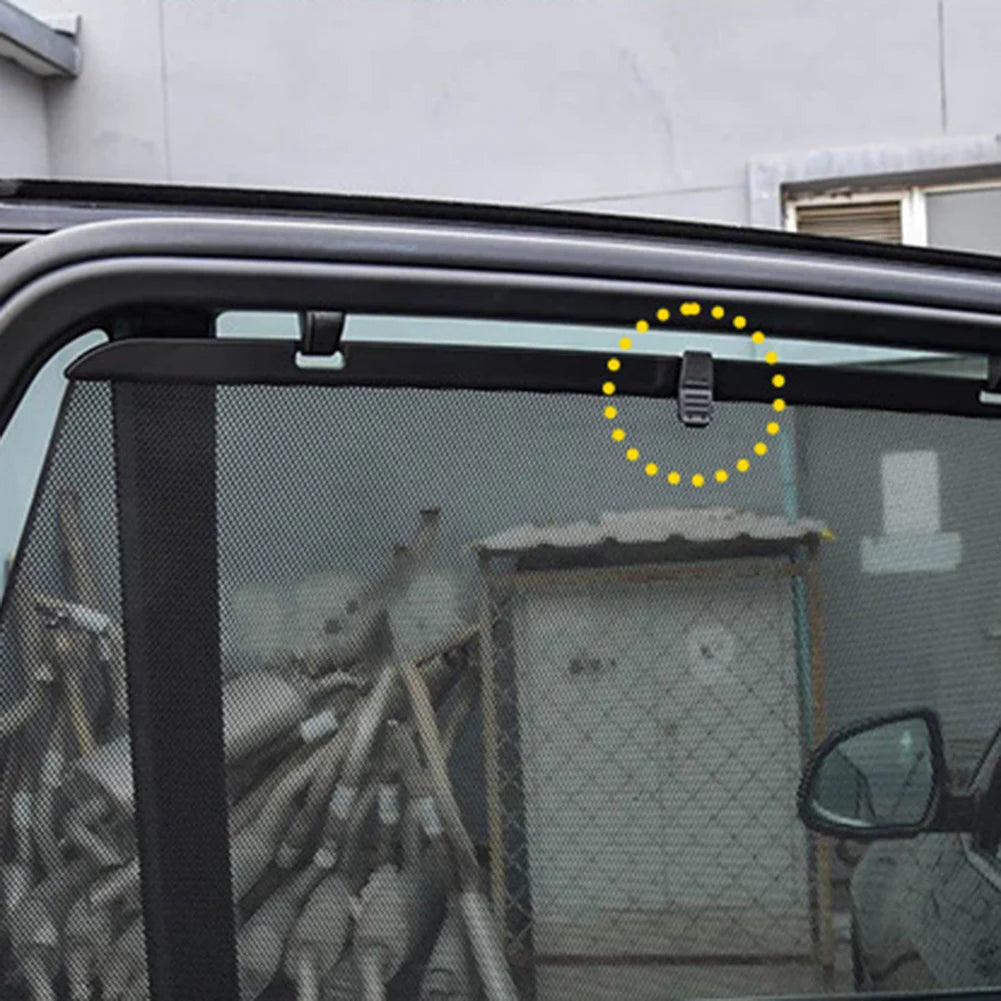 As Shown In The Picture Privacy Control Hooks Sunshade Curtain System Optimal Coverage close-up view
