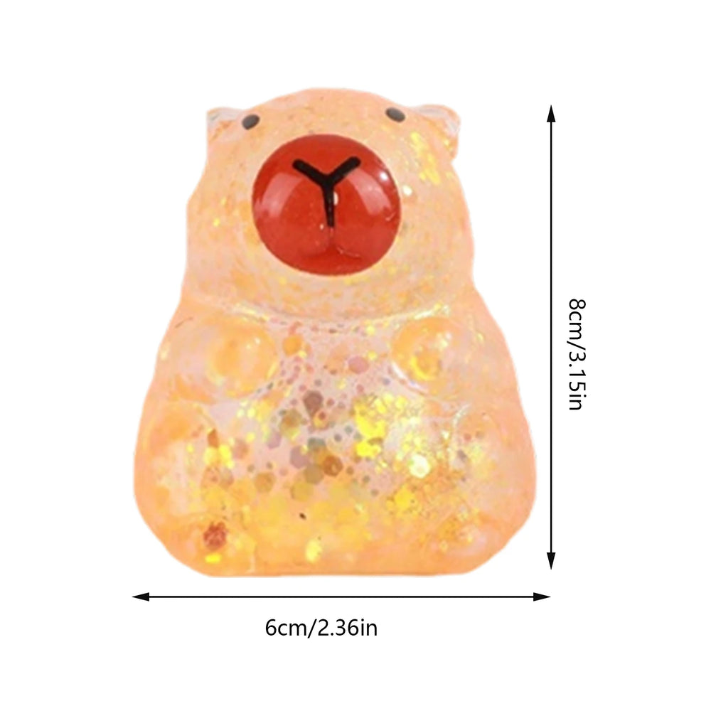 Maltose Cube Stress Squeeze Toy | Slow Rebound Polar Light Colorful TPR Block alternate view