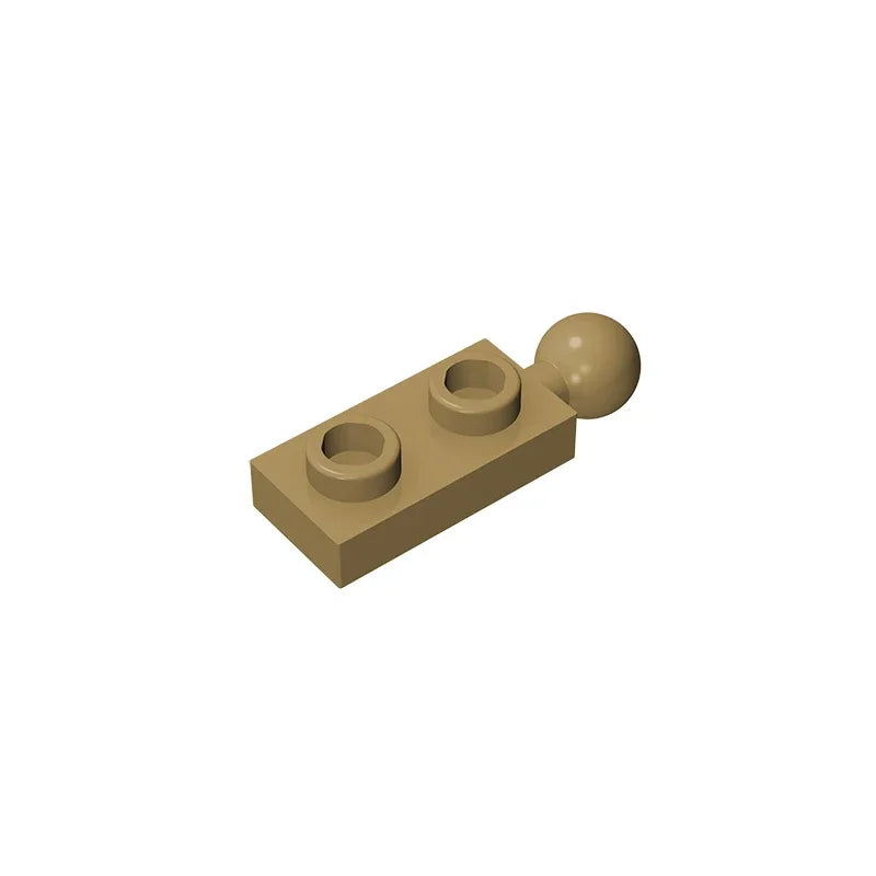 Gobricks GDS-852 Plate Modified 1 x 2 with Tow Ball on End | Building Block for DIY Crea detail view