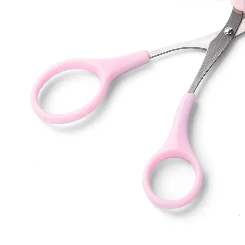 1/3PCS Eyebrow Trimmer Makeup Tools Stainless Steel Eyebrow Scissors with Comb Hair R lifestyle view