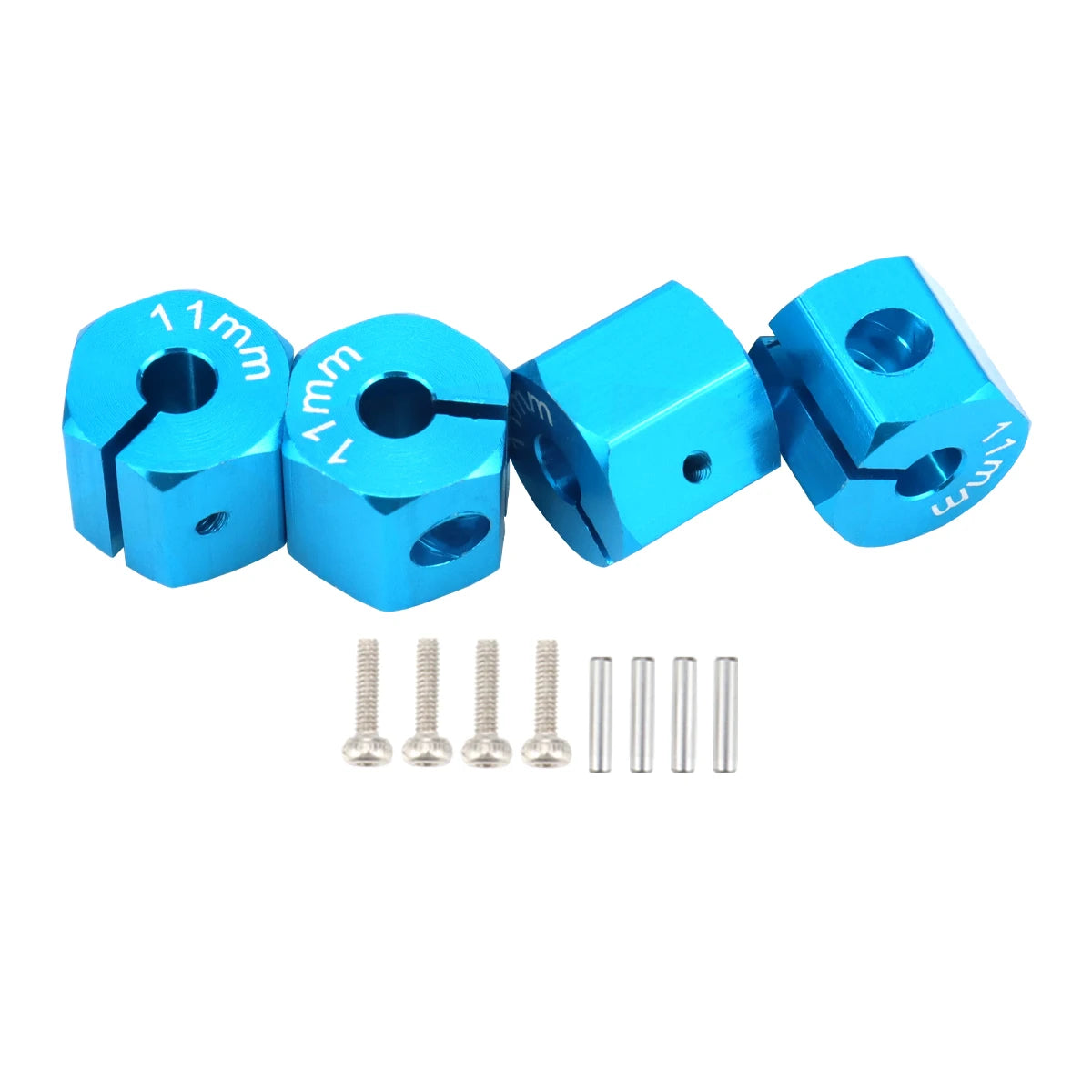 Aluminum 5/6/7/8/9/10/11/12mm Adapter Hex 12mm Drive Hub with Pin Screws for RC Aut additional angle