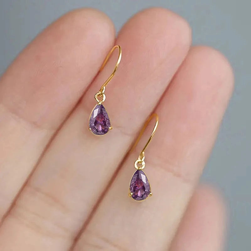 Huitan Trendy Gentle Hoop Earrings for Women Delicate Stylish Ear Piercing Accessorie alternate view