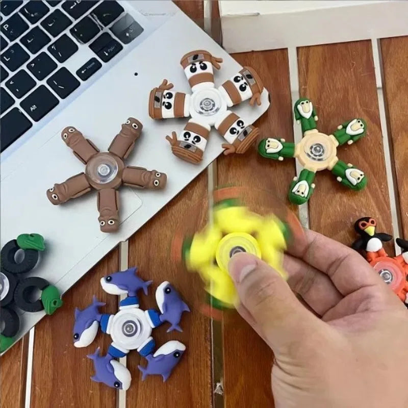 Italian Brainrot Tung Tung Tung Sahur Relief Fidget Sensory Gyro Toys Stress Relief Sensory Toys for