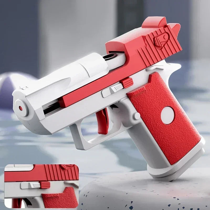 Mini Manual Water Gun | Desert Eagle Pistol Toy for Outdoor Summer Play lifestyle view