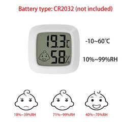 LCD Digital Thermometer Hygrometer | Indoor Room Temperature Humidity Monitor detail view