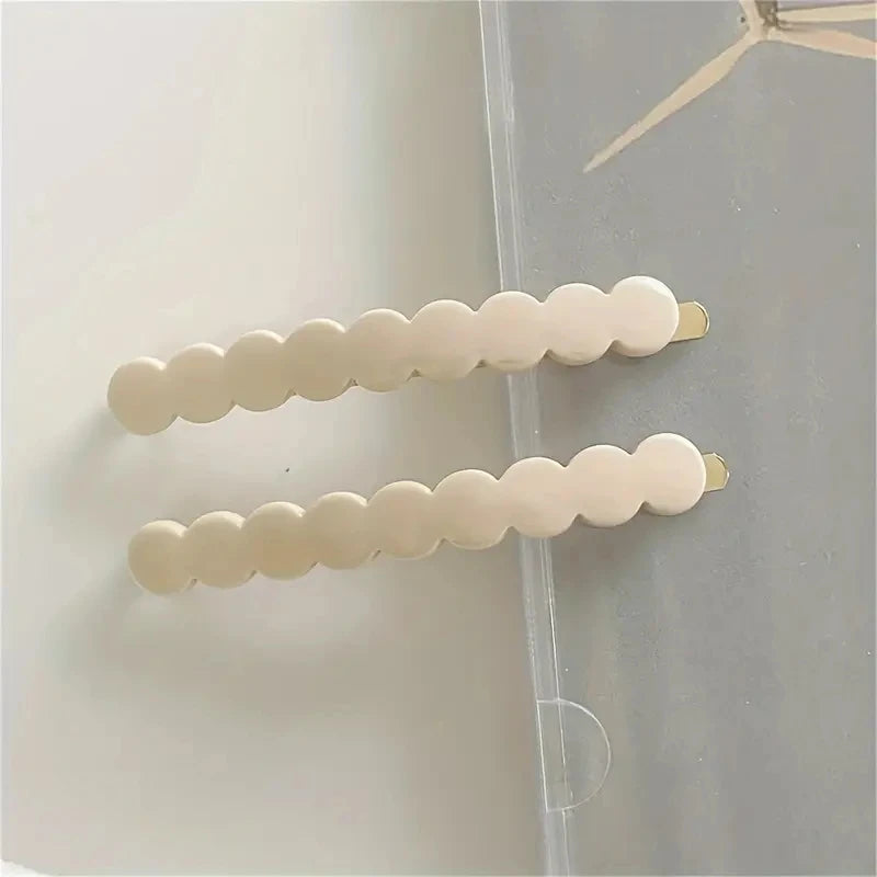 2pcs/set Cute Bobby Pins Acetate Hair Clip Side Pin Colorful Barrettes Lace Wave Ge additional angle