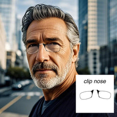 Nose Clip Reading Glasses Man High Quality Men Portable Foam Nose Glasses for Seniors Tr detail view