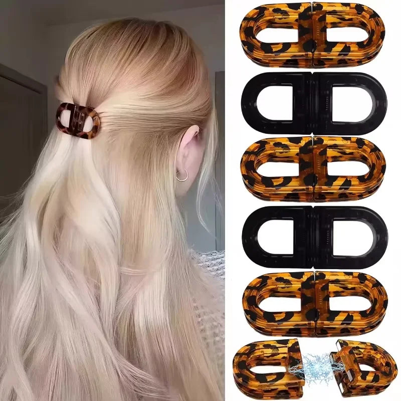 No Slip Smart Magnetic Hair Clip Korean Stylish Magnetic Hair Barrettes Ins Hairpin Elegant Women Girls Hair Styling Accessories
