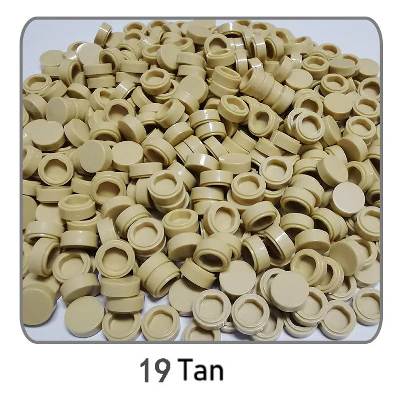 1000Pcs Tile 1x1 Round Building Blocks | 52 Color DIY Educational Creative Toy Set lifestyle view