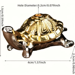 Metal Turtle Snail Shape Incense Holder | Alloy Animal Incense Burner for Home Decor close-up view
