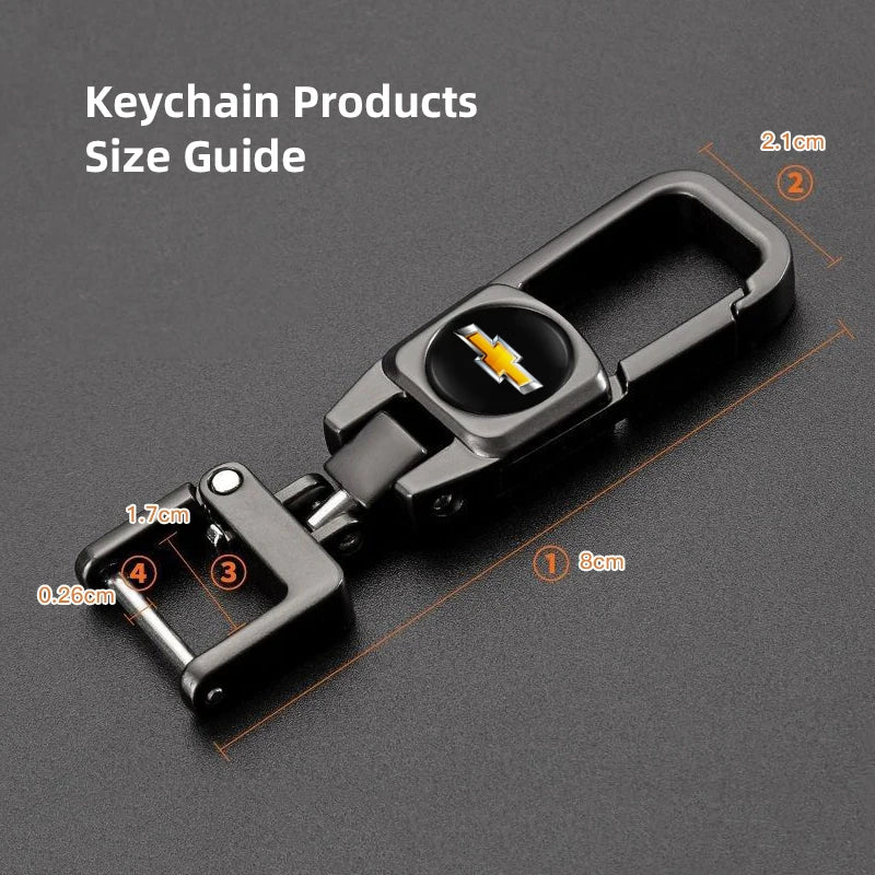 Chevrolet Metal Keychain Key Ring | Car Logo Pendant for Auto Accessories lifestyle view