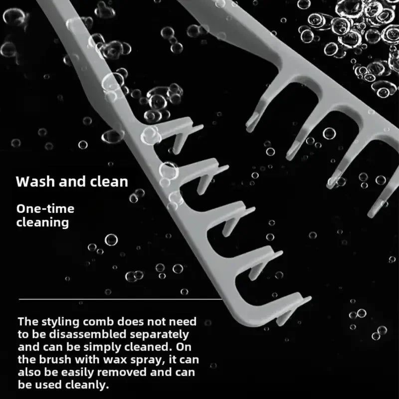 New Volumizing Wide-Tooth Hair Styling Comb Textured Styling Comb Korea Style Seam Cover detail view