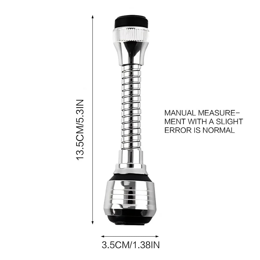 Kitchen Stainless Steel Faucet Sprinkler Water-saving Device Lengthening Rotating Spl alternate view