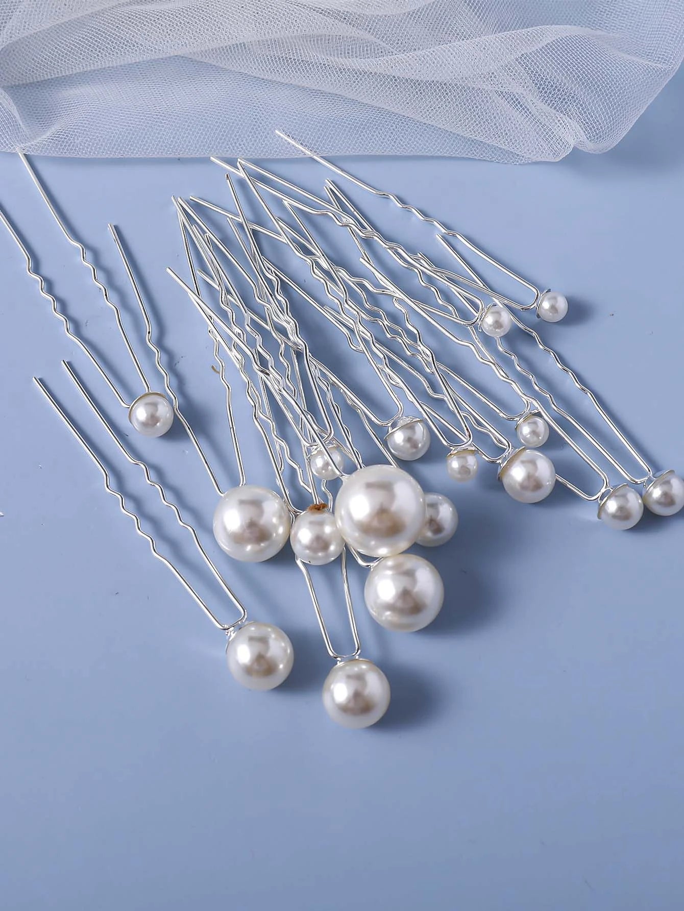 18Pcs Wedding Faux Pearl Hair Pins Bridal Hair Pearls U-Shaped Bobby Pins Golden Hairpins Hair Bridal Hair Accessories
