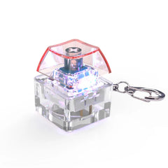 Fingertip Button Keychain Fidget Toy LED Keyboard Key Cap Key Chain Mechanical Switch Ke detail view