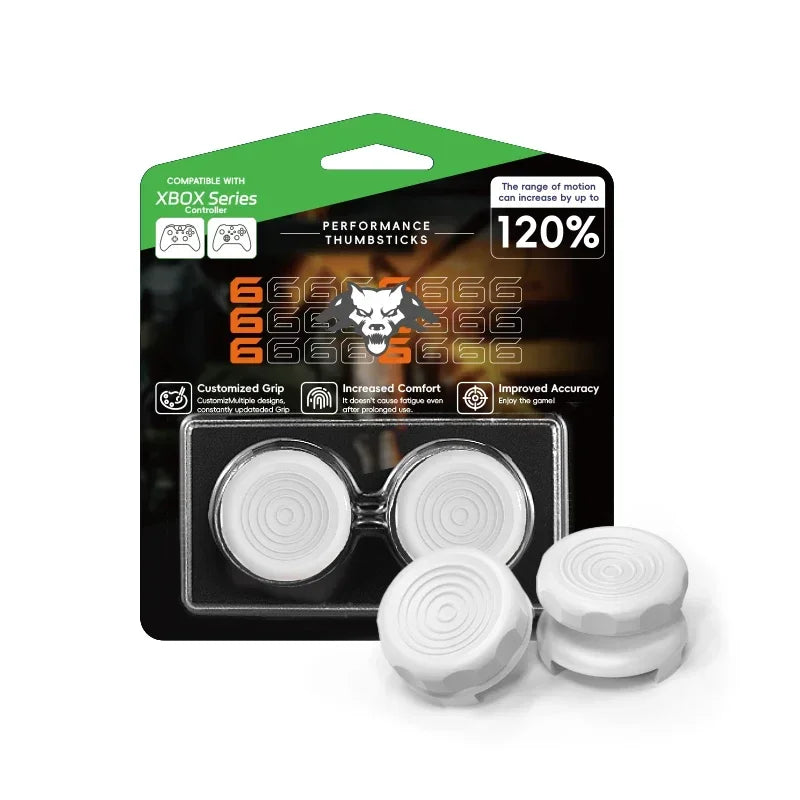 DATA FROG 2PCS High-Rise Analog Stick Cap for PS4 PS5 Xbox One Controller | FPS Preci alternate view