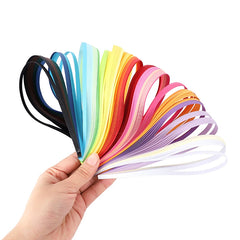 260pcs Rainbow Paper Quilling Strips Set | Paper Craft DIY Kit for Handmade Gifts detail view