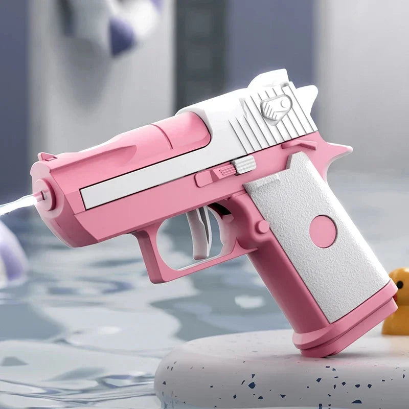 Mini Water Pistol | Mechanical Continuous Firing Water Gun for Summer Pool Shooting additional angle