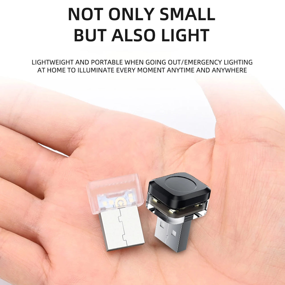 Mini USB LED Car Atmosphere Light | Universal Ambient Decorative Lamp detail view