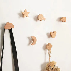 Wooden Animal Hook | Cute Wall Mounted Coat and Key Holder alternate view