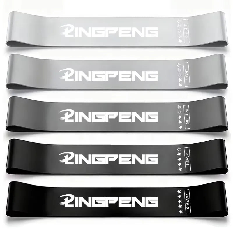 Resistance Loop Exercise Bands Set | 5 Levels Elastic Bands for Strength Training close-up view