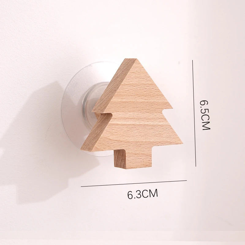 Wooden Animal Hook | Cute Wall Mounted Coat and Key Holder detail view
