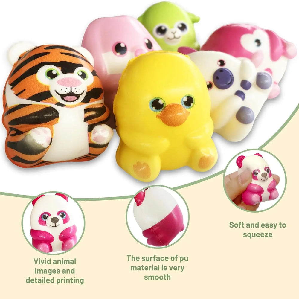 Mochi Squishies Cartoon Animal Stress Ball Fidget Toys | Push Rebound Relief for Kids alternate view