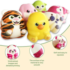 Mochi Squishies Cartoon Animal Stress Ball Fidget Toys | Push Rebound Relief for Kids alternate view