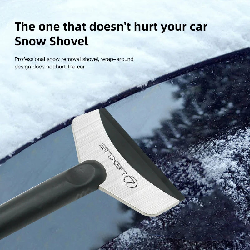 Car Snow Brush and Ice Scraper | Winter Car Cleaning Tool lifestyle view