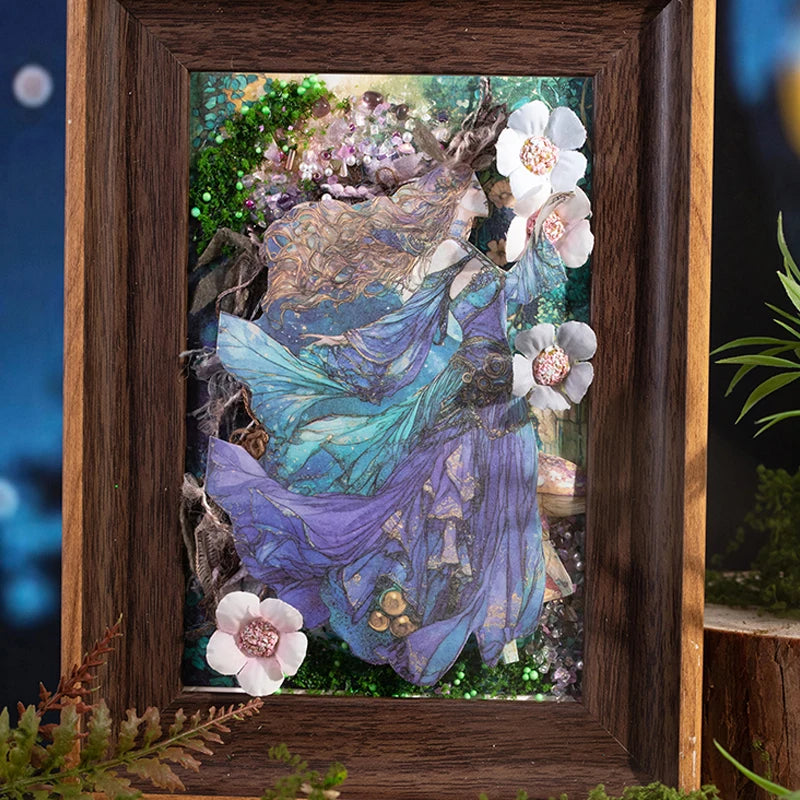 Mr Paper 30pcs Fairytale Secret Series Vintage Material Stickers Handbook Material Co lifestyle view