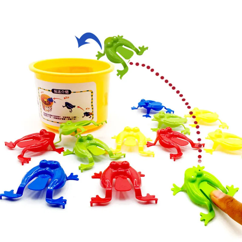 10/20Pcs Jumping Frog Bounce Fidget Toys For Novelty Assorted Stress Reliever Toys For Birthday Gift