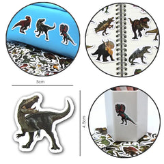 Funny Dinosaur Stickers | Waterproof Vinyl Decals for Laptop, Guitar, Bike & More alternate view
