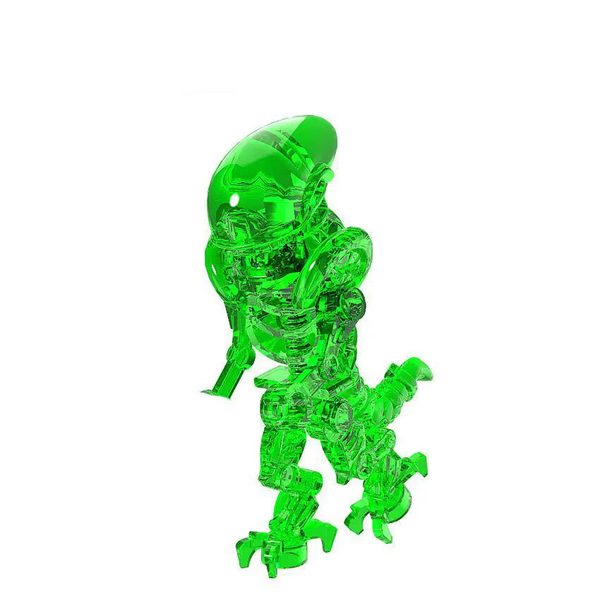 Alien Robot Monster Building Blocks | Creative Horror Movie Building Toy Set alternate view