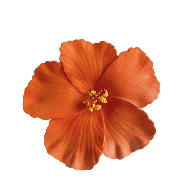 Egg Flower Hibiscus Hawaiian Headdress Dried Flower Hairpin Bangs Clip Duckbill Hair Clips Hair Accessories