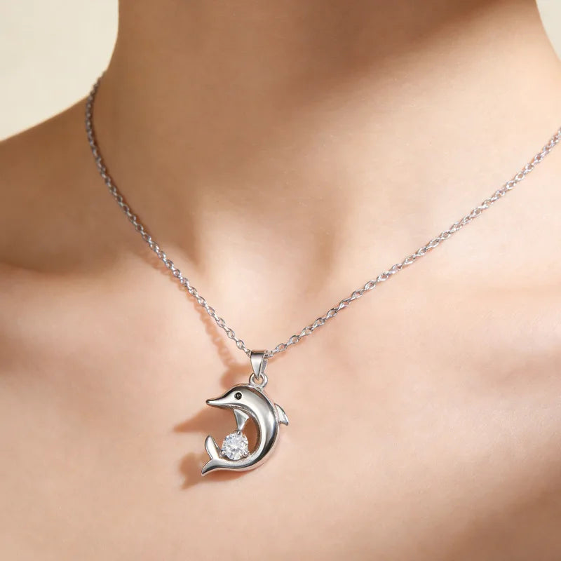 925 Sterling Silver 18k Gold Plated Necklace Single Sparkling Zircon Clavicle Chain for detail view