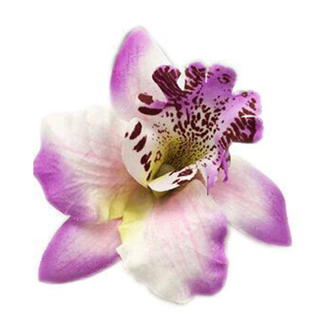 Hawaiian Thai Orchid Flowers Hair Clips Bride Flowers Hair Clips Girls Sweet Hairpins lifestyle view